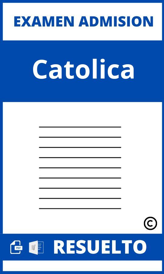 Examen de Admision Catolica