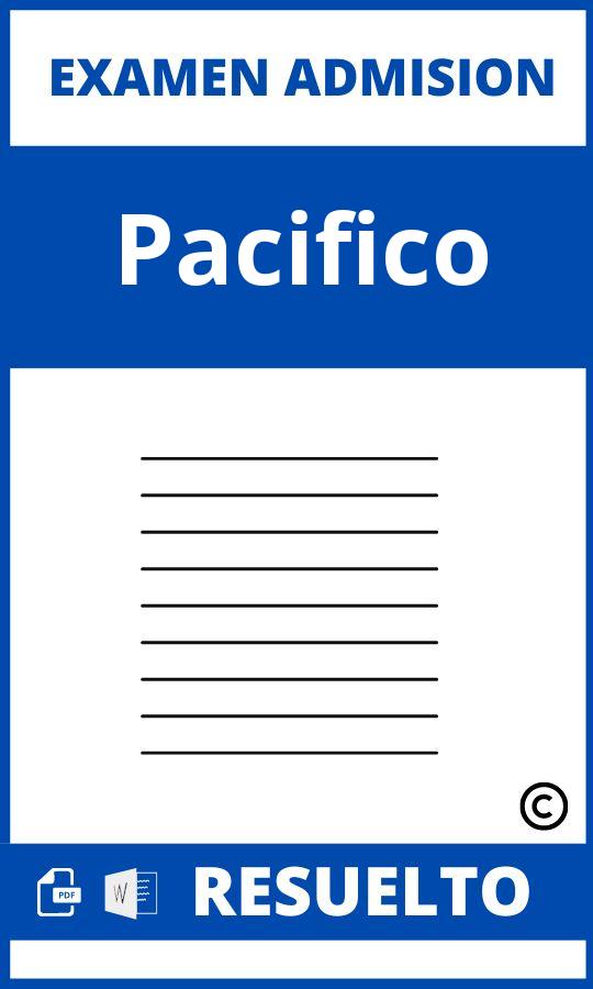 Examen de Admision Pacifico