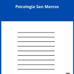 Solucionario Examen de Admision Psicologia San Marcos Resuelto