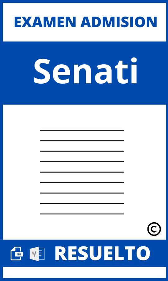 Examen de Admision Senati