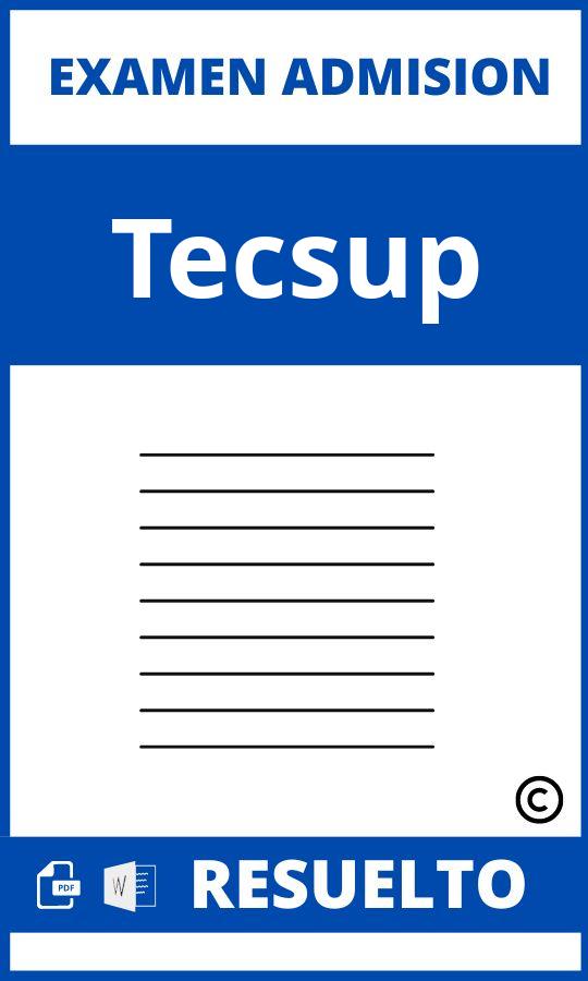 Examen de Admision Tecsup
