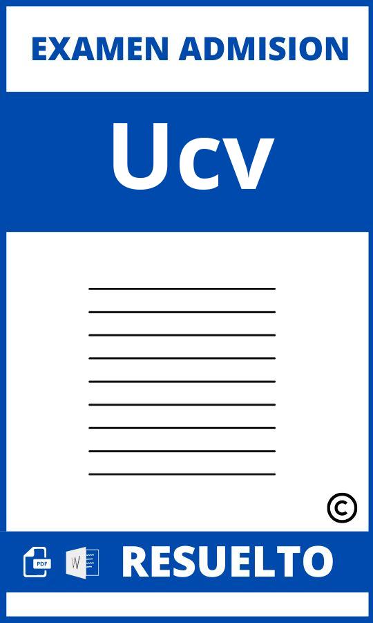 Examen de Admision Ucv