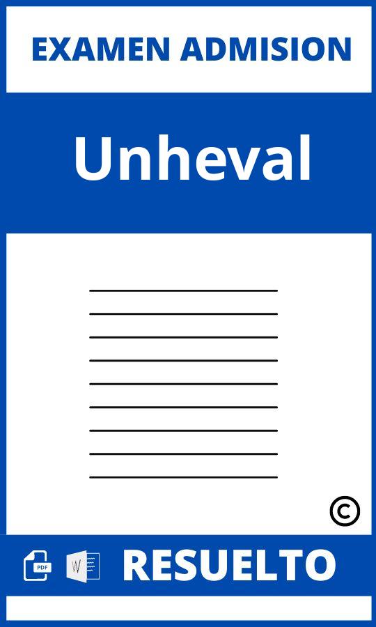 Examen de Admision Unheval