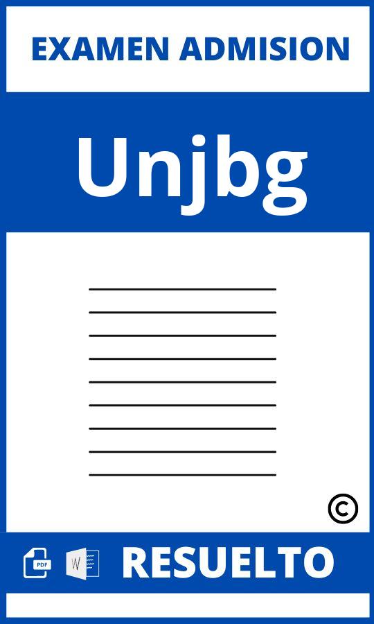 Examen de Admision Unjbg