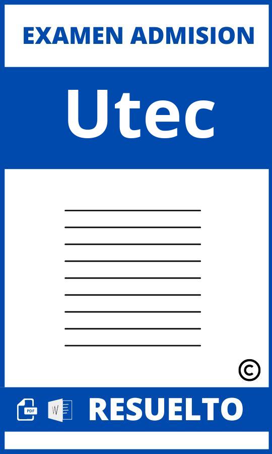 Examen de Admision Utec